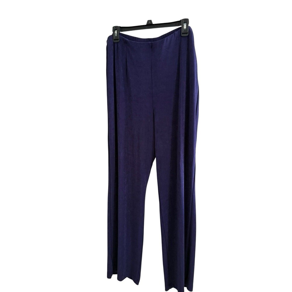 Chico’s Travelers Sz 3R No Tummy Pant Slinky Knit Midnight Violet NWT